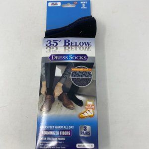 35 Below Men's Dress Socks 3 Pairs As seen on TV